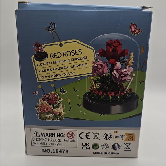 Red Roses Building Set - Picture 5 of 10